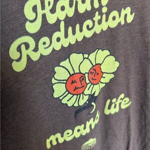 Next Level Apparel Brown Harm Reduction T-shirt